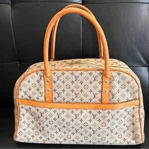 Louis Vuitton Navy Monogram Mini Lin Marie Boston